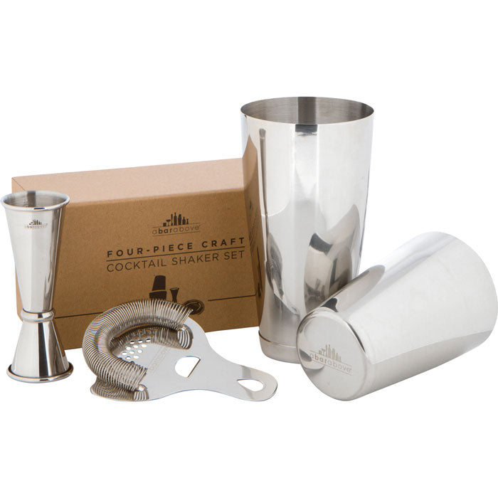 Boston Shaker Set: Professional Two-Piece Stainless Steel Cocktail Shaker Set