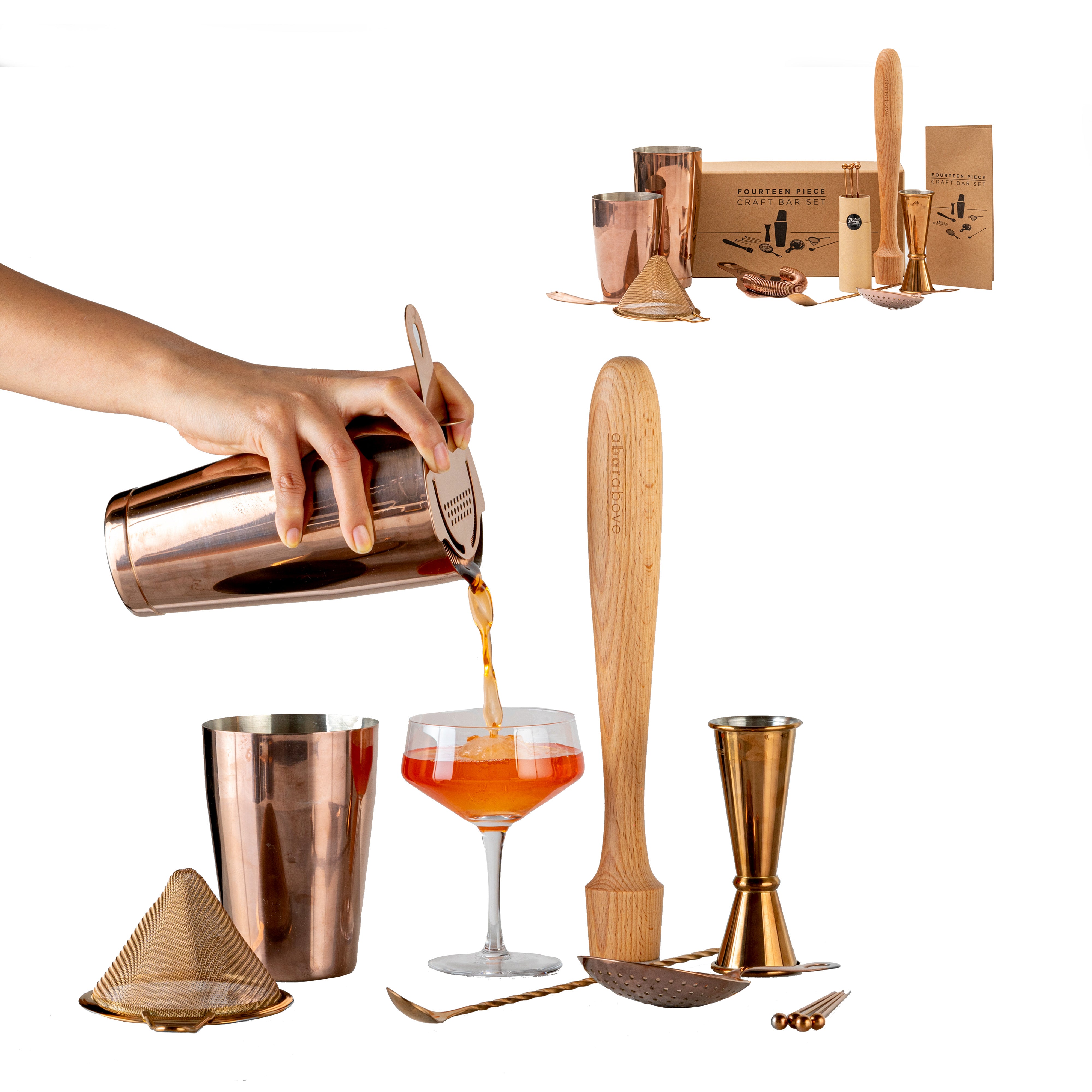 Mixology Bartender Kit: 9-Piece Bar Set Cocktail Shaker Set with Elegant  Metal Stand