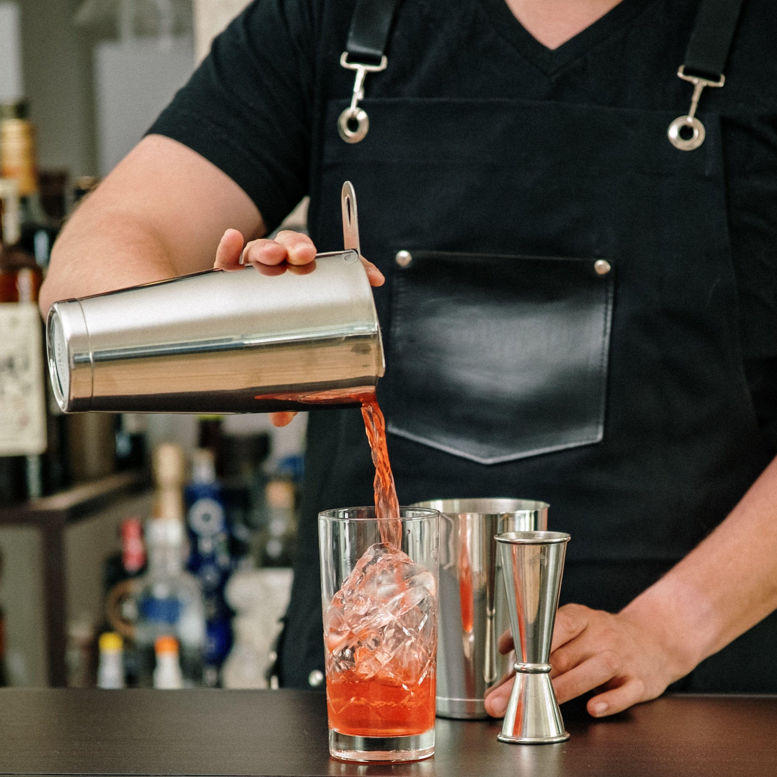4-Piece Cocktail Shaker Set - Stainless Steel