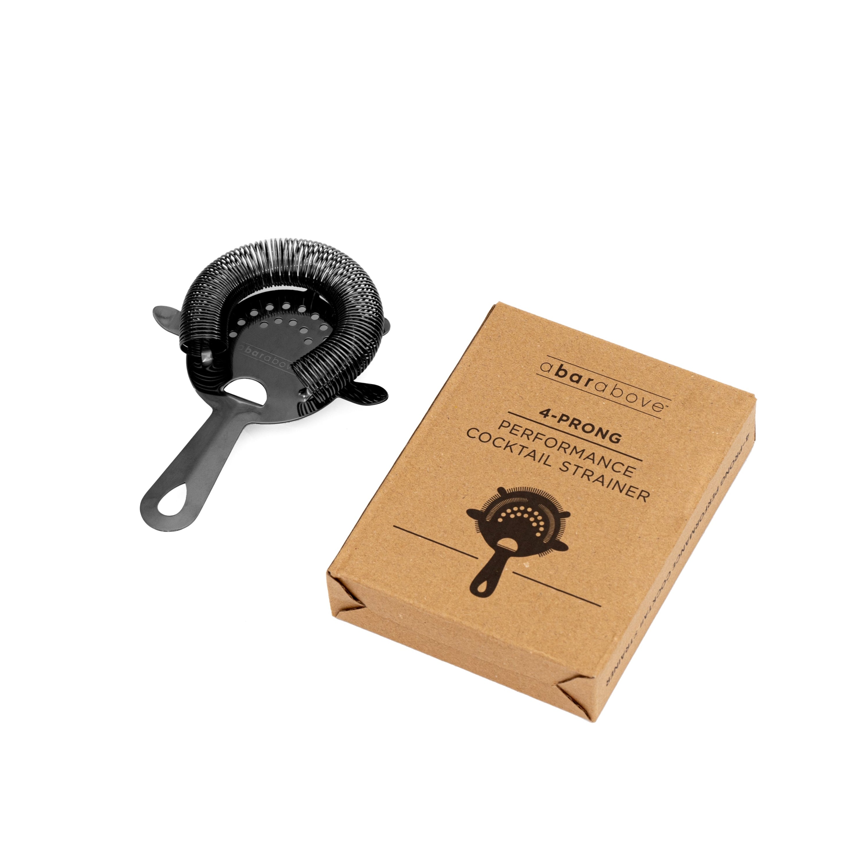 4-Prong Hawthorne Strainer Black