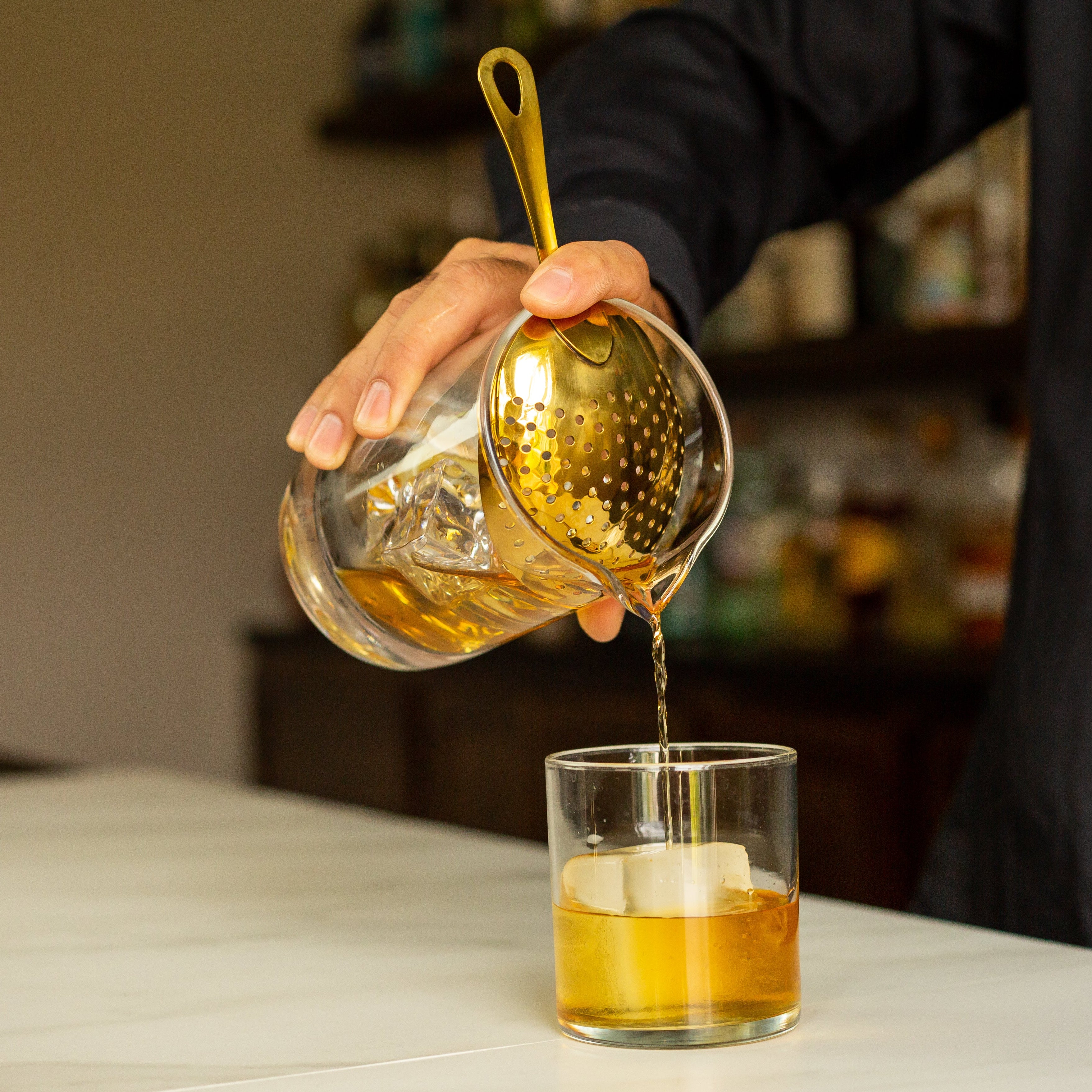 Julep Strainer for Mixing Glasses - Gold