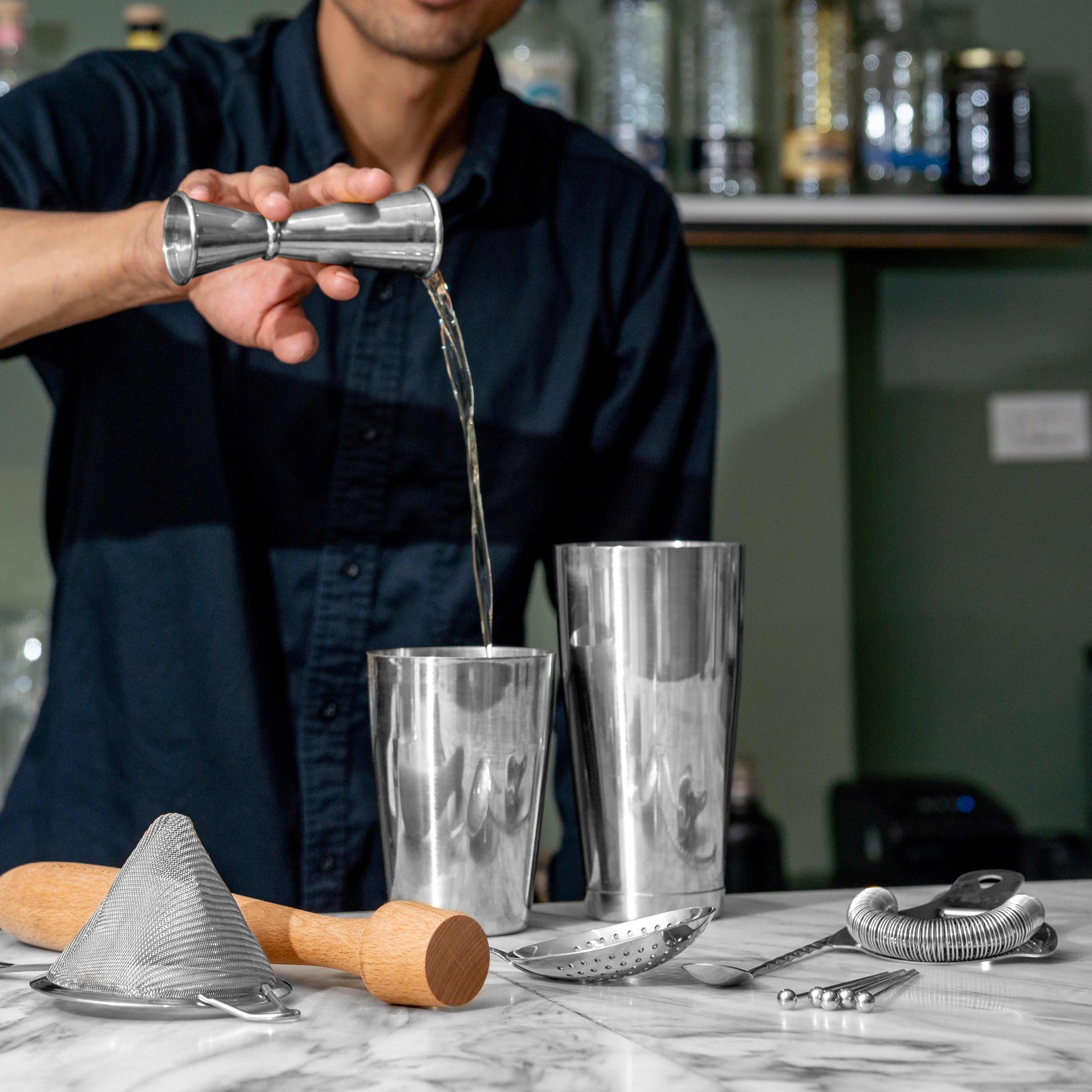 14-Piece Bartender Kit - Stainless Steel