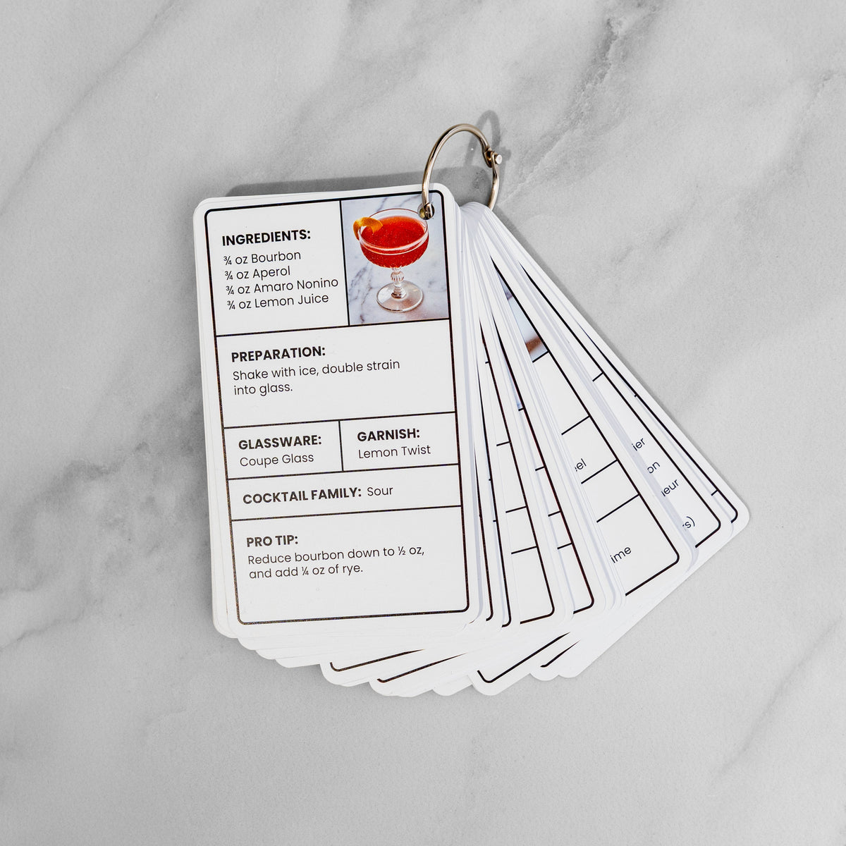 Cocktail Flash Cards – A Bar Above