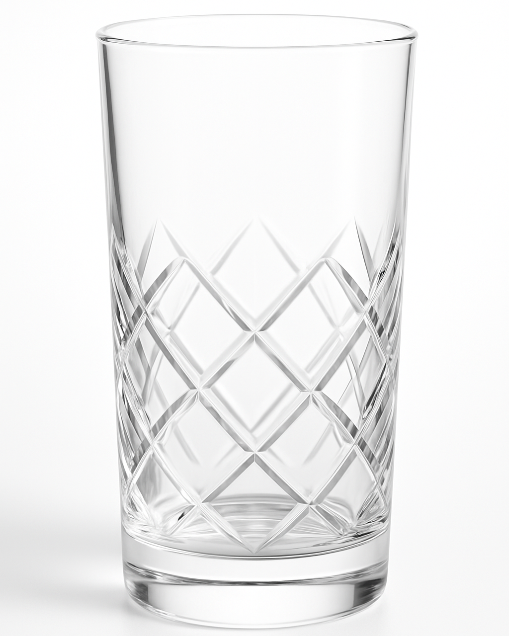 Diamond Cut Highball Glass