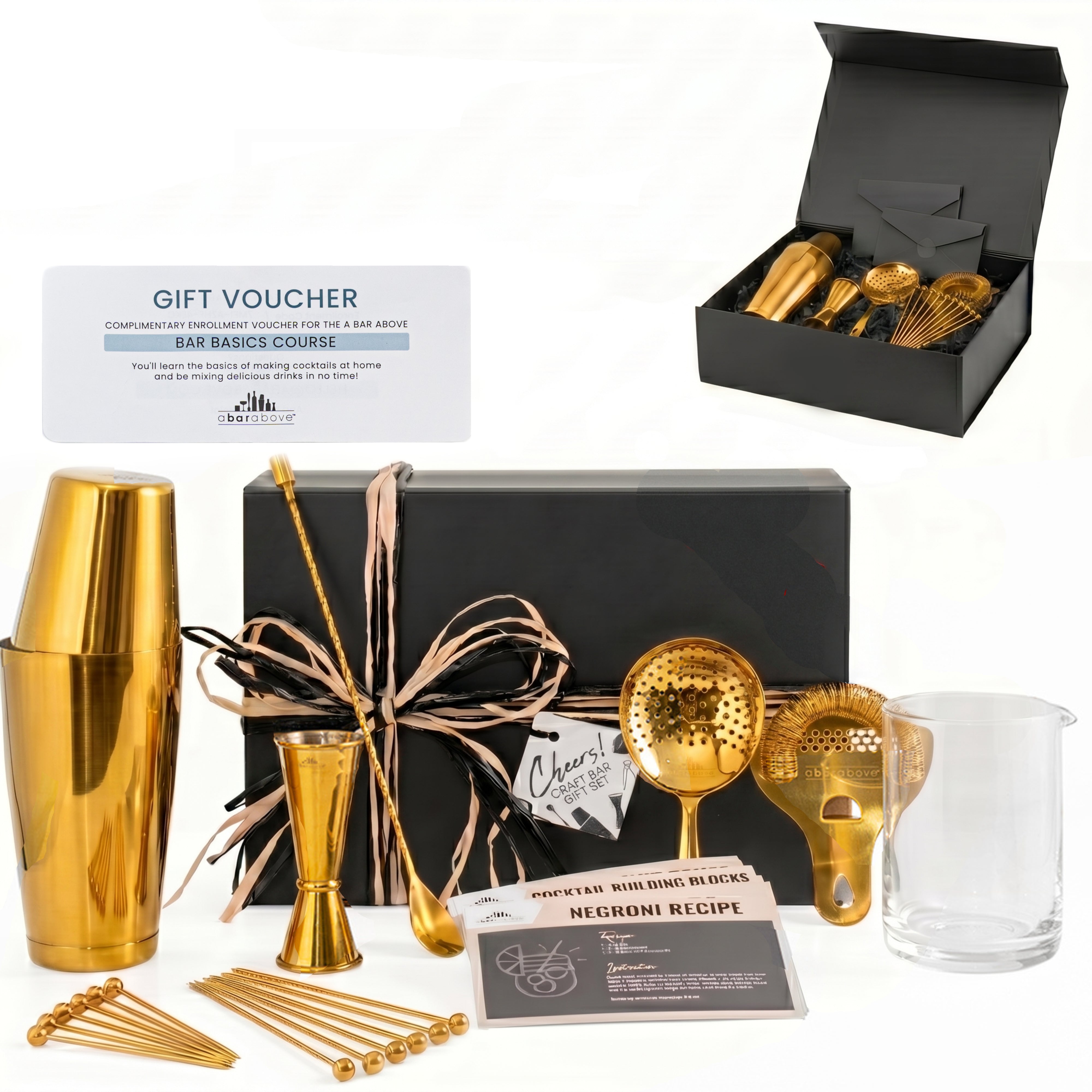Barware Gift Box Gold
