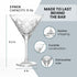Diamond Cut Martini Glass