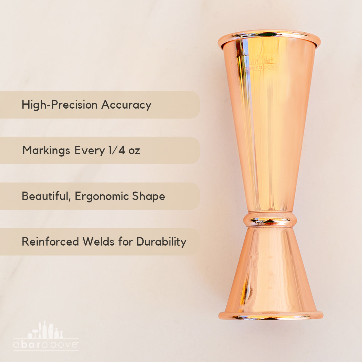 Japanese Jigger, Copper (Bulk Packaging)