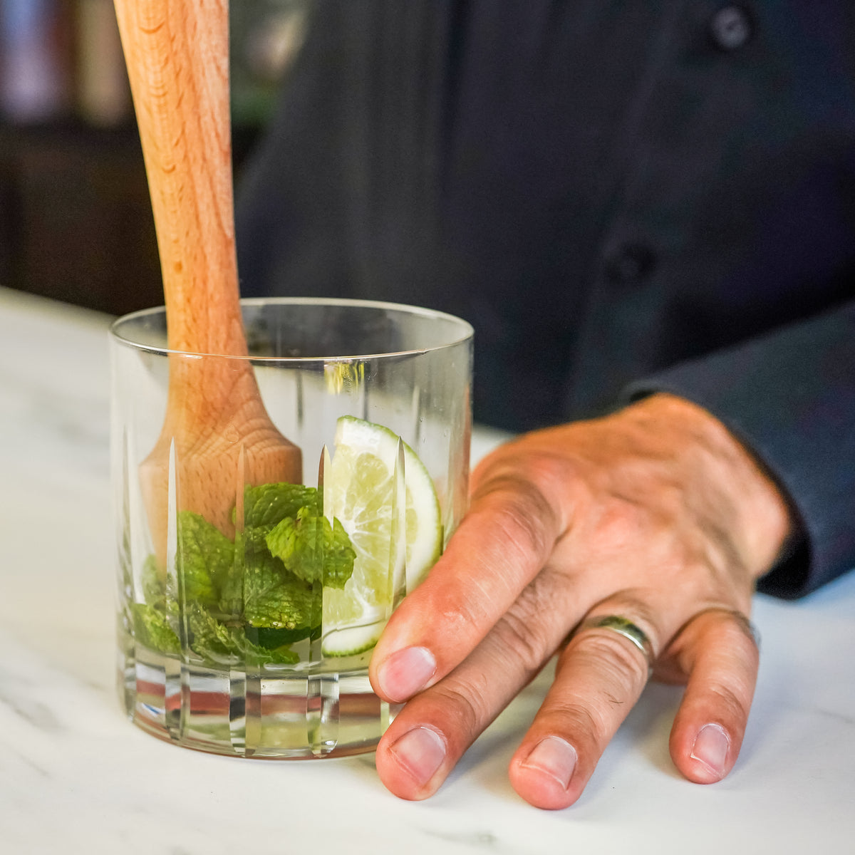 Wooden Cocktail Muddler | Extra Long Muddler - A Bar Above