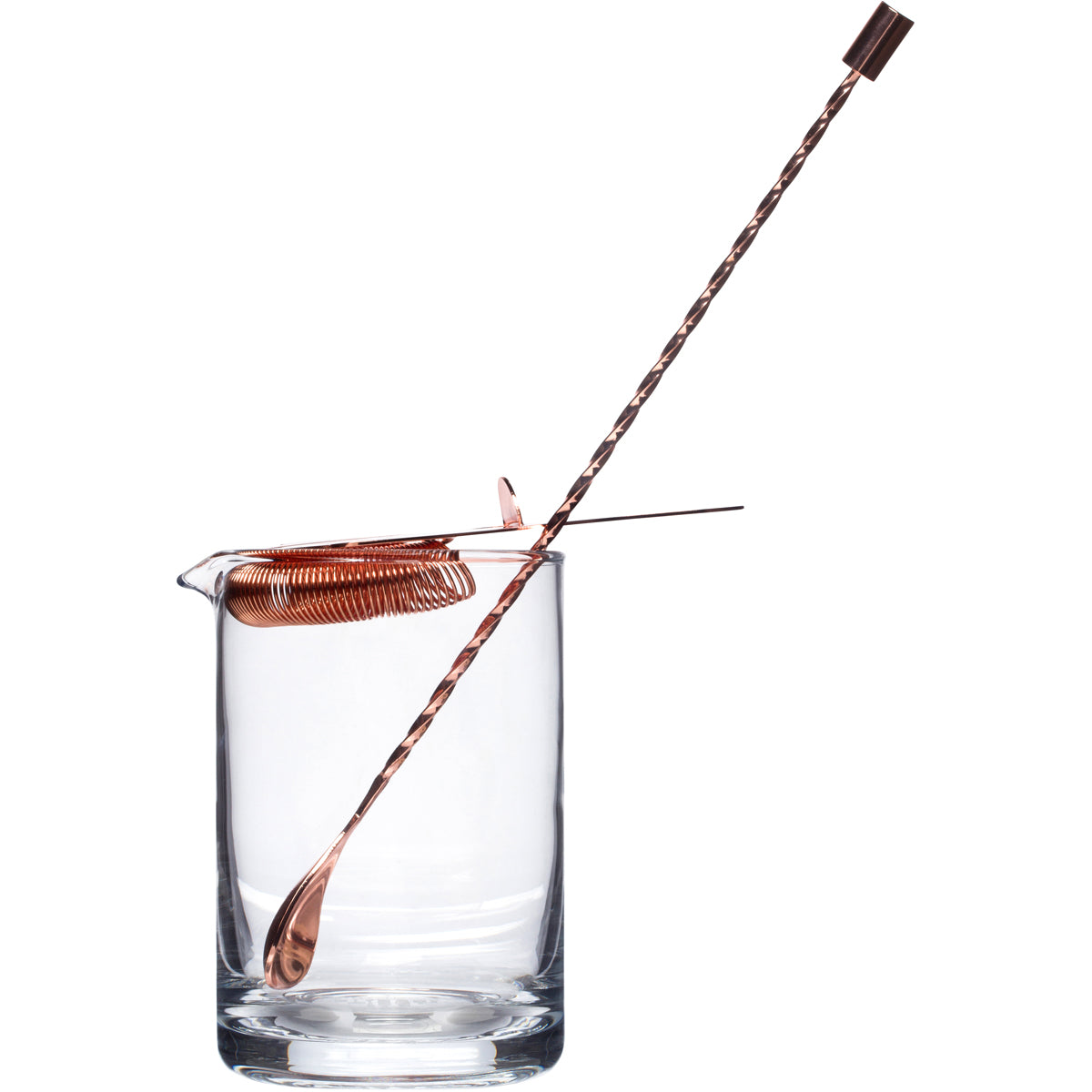 Spiral, Teardrop Bar Spoon, Copper