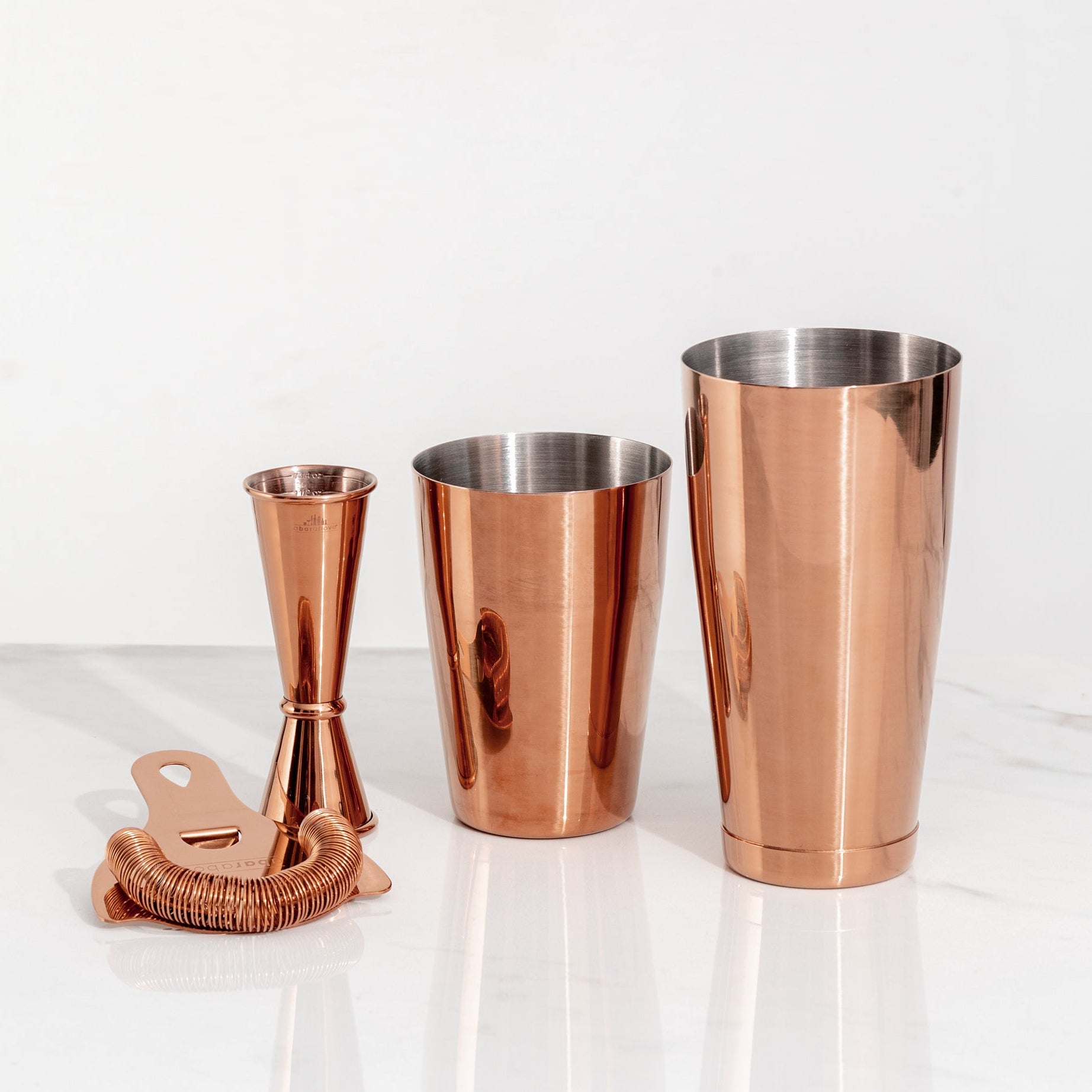 4-Piece Cocktail Shaker Set - Antique Copper
