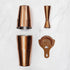 4-Piece Cocktail Shaker Set - Antique Copper