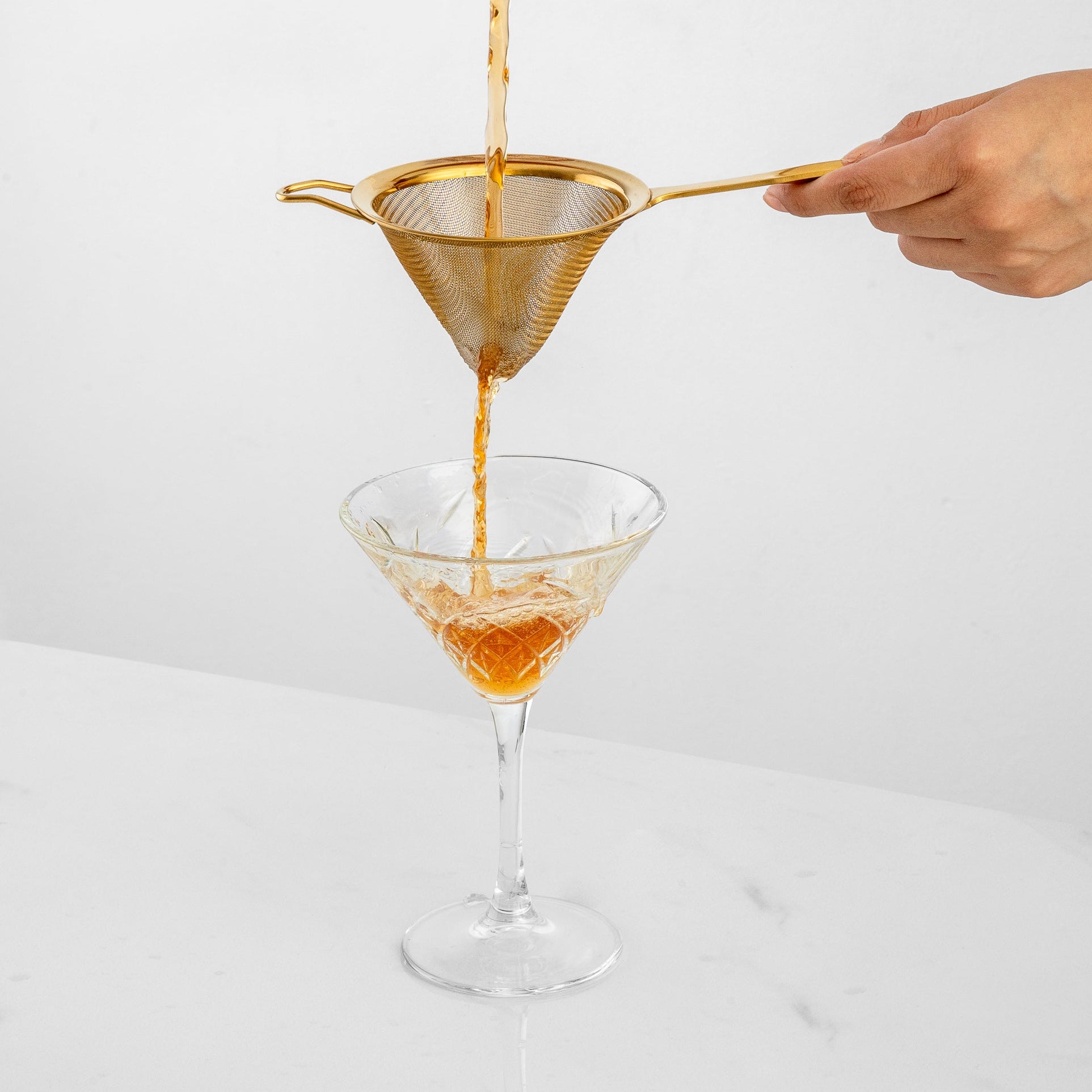 Fine Mesh Strainer - Gold