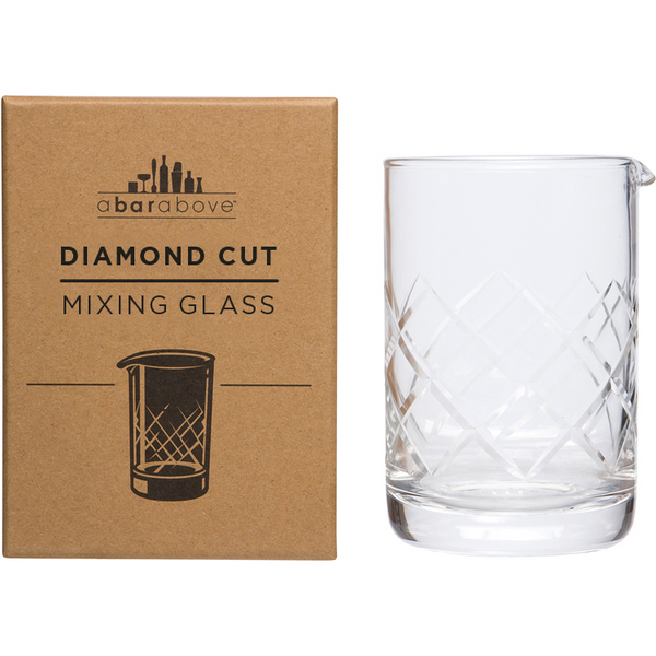 Cocktail Mixing Glass | Mixing Glasses - A Bar Above Diamond-Cut