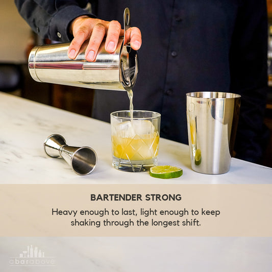 Stainless Steel Bar Mixology Set - 4-Piece | Bar Sets - A Bar Above