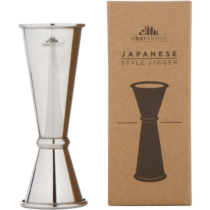 A Bar Above Premium Japanese Jigger with 8 Measurements Inside -  Professional & Heavy-Duty 304 Stainless Steel Cocktail Double Jigger for  Bartending