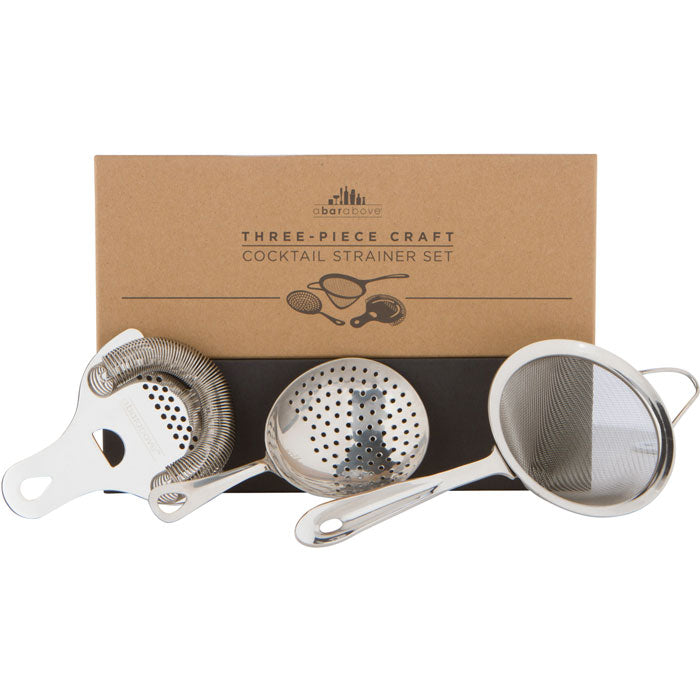A Bar Above Complete 3-Piece Bar Strainer Set A Bar Above Complete 3-Piece Bar Strainer Set