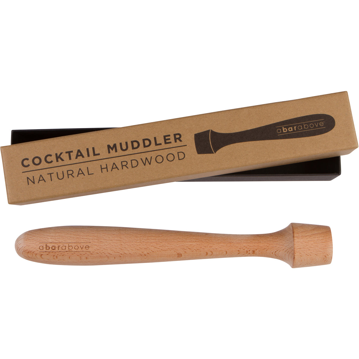 Wooden Cocktail Muddler | Extra Long Muddler - A Bar Above