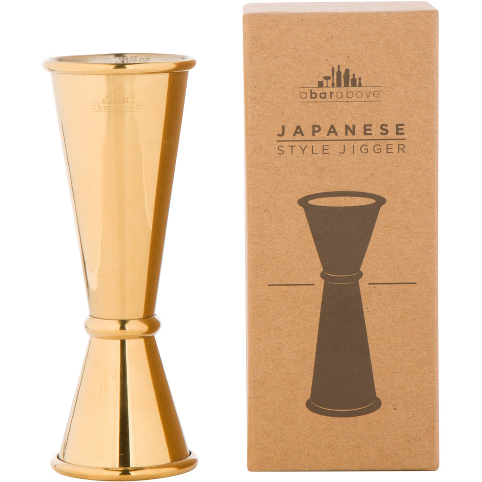 A Bar Above Stainless Steel Japanese Jigger (Gold) A Bar Above Stainless Steel Japanese Jigger (Gold)